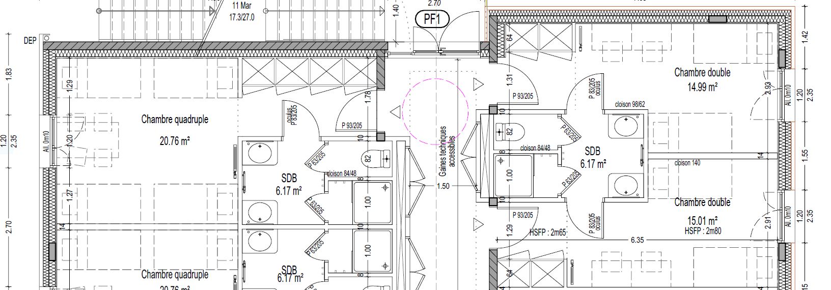 2020 10 projet extension - chambres